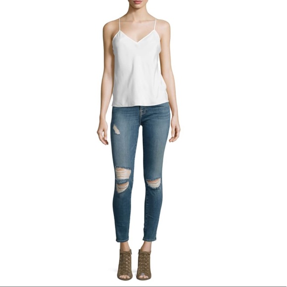 FRAME Le High Skinny Distressed Jeans - Picture 3 of 7